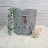 Filzbox Hunde Katzen Spielzeug Toybox Aus Filz Bedruckt Personalisiert von TaLasTraumland