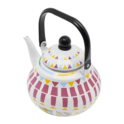 TaNeHaKi Emaille Teekanne 2.5L Wasserkocher Emaille Teekanne Emaille Induktion Emaille Kaffeekanne Vintage Emaille Wasserkessel Retro Emaille Teekessel Emaillekessel von TaNeHaKi