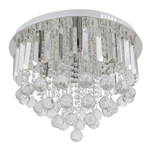 TaNeHaKi Kristall Kronleuchter,Moderne Flush Mount Deckenleuchte,Led HäNgeleuchte,Pendelleuchte FüR Schlafzimmer Wohnzimmer Esszimmer von TaNeHaKi
