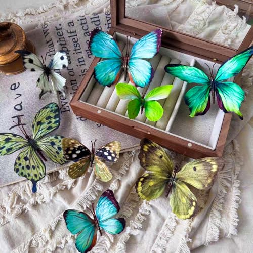 TaTalife Künstliche Schmetterlinge, künstliche Schmetterlinge, künstliche Schmetterling-Clips, Seidenblumen-Schmetterlinge, geeignet für Heimdekoration, Blumenarrangement und Folie für festliche TaTalife Künstliche Schmetterlinge, künstliche Schmetterlinge, künstliche Schmetterling-Clips, Seidenblumen-Schmetterlinge, geeignet für Heimdekoration, Blumenarrangement und Folie für festliche von TaTalife