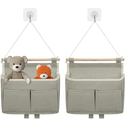 Taasmoog Hängetasche Hängend Aufbewahrungstasche, 2 Stücke Hängetasche Faltbares Leinen Stoff Wand Hängender Körbe Organizer für Home Office Bad Diele Kinderzimmer Taasmoog Hängetasche Hängend Aufbewahrungstasche, 2 Stücke Hängetasche Faltbares Leinen Stoff Wand Hängender Körbe Organizer für Home Office Bad Diele Kinderzimmer von Taasmoog