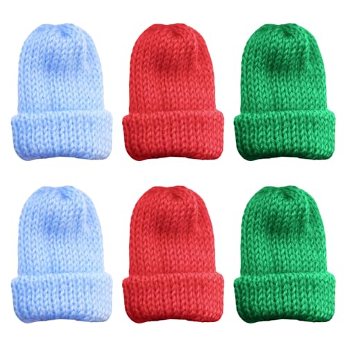 Taasmoog 6 Stück Eierwärmer Set Eierwärmer-Strickmütze Eierwärmer, Eiwärmer aus Strick witzige Frühstückstisch Deko Brunch Geschenk Ei Warmhalter von Taasmoog