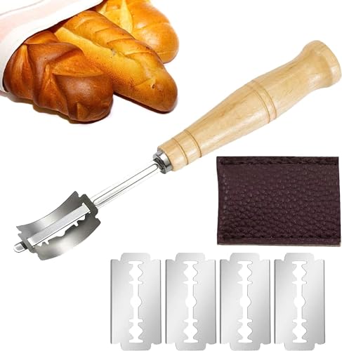 Taasmoog Bäckermesser, Teig Rasiermesser, Brot Bäcker Cutter, Baguettemesser, Bäckerklinge, Teigritzmesser Lame, Brot Backen Zubehör von Taasmoog