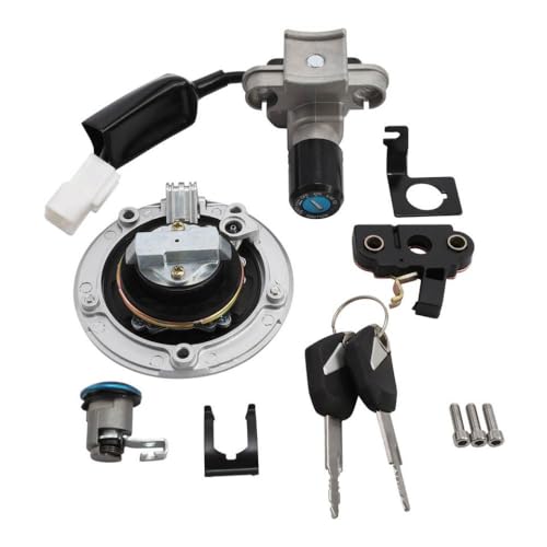 Zündschalter Lockschlüssel -Set kompatibel mit Z125 Pro 2017 2018 2019 2020 2021 2022 2023 Kraftstoffgas -Motorradteile Ersatz von TabRZtkPG