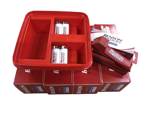 Benson & Hedges Stopfset – 1000 Zigarettenhülsen + DuoMaker Stopfer + Tablett + 4 Feuerzeuge von Tabakland ...ALLES WAS ANMACHT!