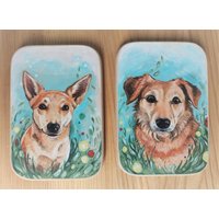 Personalisiertes Tierportrait Auf Holzschild, Personalisierte Handmalerei | Einzeltier von TabbyWorkshop