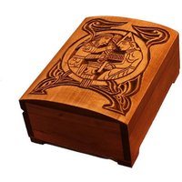 Personalisierte Hand Geschnitzte Holzkiste Personalisierte Hand Geschnitzte Holzkiste von TabernaVagantis