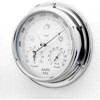 Tabic Chrome Barometer Mit Eingebautem Hygrometer Und Thermometer, Schweres Messinggehäuse | 1/2 Kg Chrom, Handgefertigt in England von TabicClocks