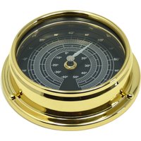 Tabic Prestige Thermometer Aus Massivem Messing Mit Schwarzer Skala, Schweres Messinggehäuse | 1/2 Kg, Handgefertigt in England von TabicClocks