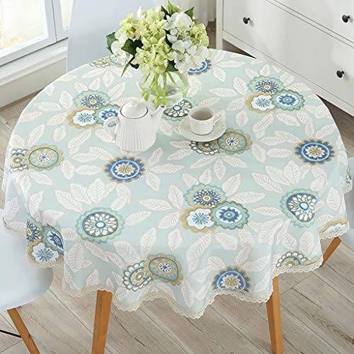 Runde Tischdecken Spitzentischdecken Tischdecke Wasserdichtes Polyester Waschbar Rechteckige Tischdecke Zum Essen Tischdekoration Rund Gemischt Tischdecke Für Drinnen Und Draußen, 3 Farben von Tablecloth QIN