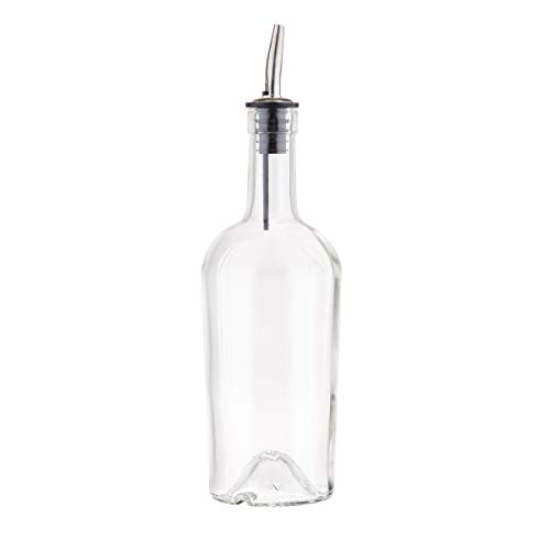 Glass Syrup Bottle with Vented Stainless Steel Pourer - 500ml by Tablecraft von Tablecraft