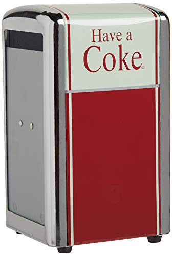 Tablecraft CC301 Coca-Cola-Marke, Metall, Serviettenspender von Tablecraft