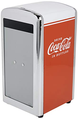 TableCraft Coca-Cola CC342 Coca-Cola Serviettenspender, Rot, klein von Tablecraft