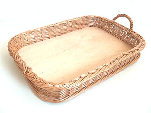 Serviertablett Tablett aus Weide von Tablett