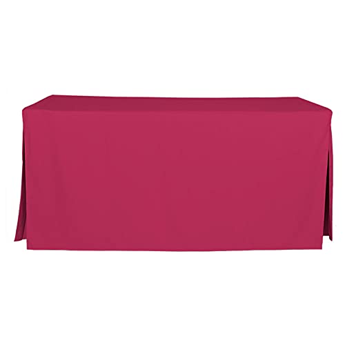 Tablevogue Event Linens Tischdecke, waschbar, Mikrofaser, 1,8 m, für rechteckige Buffet-Tische, Partys, Urlaubsessen und mehr, Fuchsia von Tablevogue