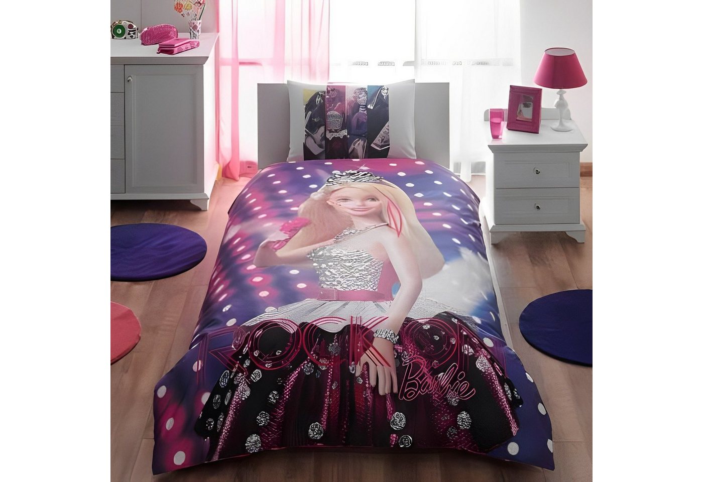 Bettwäsche geschmückte Tänzerin Bunt Bettdecke:160x220cm Kissen: 50x70cm, Tac, Baumwolle, 3 teilig von Tac