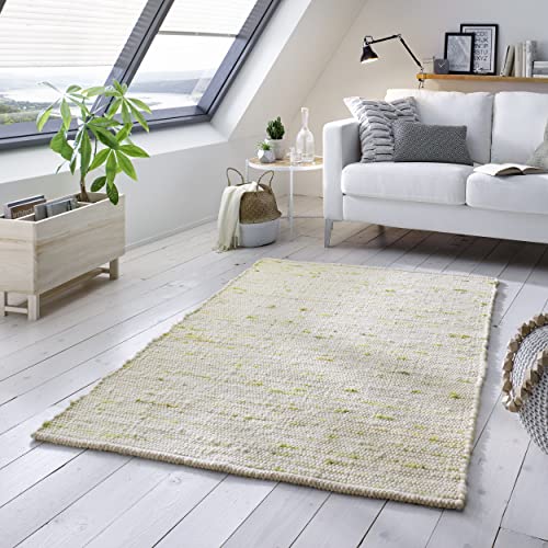 TacaHome Wollteppich Natur Handweb Teppich I Reine Schur-Wolle im Skandinavischen Design I Wohnzimmer Schlafzimmer Esszimmer Kinderzimer Büro | 200 x 290 cm Grün Meliert TacaHome Wollteppich Natur Handweb Teppich I Reine Schur-Wolle im Skandinavischen Design I Wohnzimmer Schlafzimmer Esszimmer Kinderzimer Büro | 200 x 290 cm Grün Meliert von TacaHome