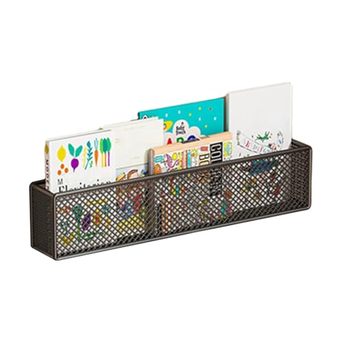 Tacarlha 17,7 "Metall -Wandlagerständer - Kinderbuchregal für Vinyl -Rekorde, Zeitschriften und Fotorahmen - Raumsparende Organizer (1/2/3 -Pack -Optionen) - Einfach Installation und dauerhaftes De von Tacarlha