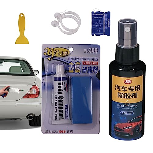 Tacery Auto-Logo-Entferner-Set - Entfernen Sie mühelos die Schnur zum Entfernen des Auto-Logo-Emblems | Auto Film Schaber Spray Kleber Label Logo Aufkleber Entfernung Für Auto Stoßstange Tacery Auto-Logo-Entferner-Set - Entfernen Sie mühelos die Schnur zum Entfernen des Auto-Logo-Emblems | Auto Film Schaber Spray Kleber Label Logo Aufkleber Entfernung Für Auto Stoßstange von Tacery