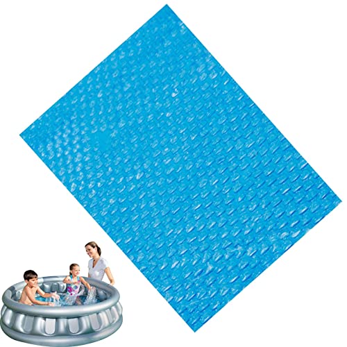 Tacery Solar-Schwimmbadabdeckung, Poolheizung für rundes/rechteckiges Schwimmbad, Decke, Blaue Whirlpool-Abdeckung, wasserdichte, staubdichte Poolabdeckung, Wärmeplane, für oberirdische Pools von Tacery