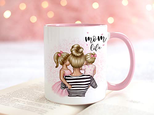 Personalisierte Tasse Mama mit Kind Mutter Tochter Mami Sohn Muttertag Geschenk von Tachinedas Kreativshop