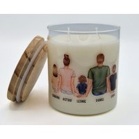 Personalisierte Kerze Im Glas Mit Motiv Familie Geschenkidee Wunschtext Namen von TachinedasCreative