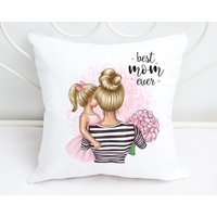 Personalisiertes Kissen Mama Mit Kind Mutter Tochter Mami Sohn Muttertag Geschenk von TachinedasCreative