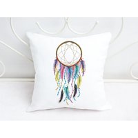Traumfänger Kissen Bedruckt Mit Boho Motiv 40x40 cm Weiß Verschiedene Designs Und Farben Traumfänger Kissen Bedruckt Mit Boho Motiv 40x40 cm Weiß Verschiedene Designs Und Farben von TachinedasCreative