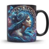 sternzeichen Tasse Schwarz Astrologie Kaffebecher Horoskop Kaffeetasse Tierkreiszeichen von TachinedasCreative
