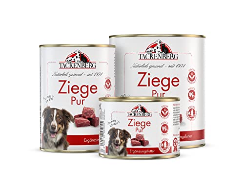 TACKENBERG Ziege Pur Nassfutter Dose für Hunde - Hundefutter in Premiumqualität - natürlich getreidefrei - 12 x 400 g TACKENBERG Ziege Pur Nassfutter Dose für Hunde - Hundefutter in Premiumqualität - natürlich getreidefrei - 12 x 400 g von Tackenberg