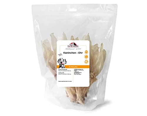 Tackenberg - Kaninchenohren ohne Fell für Hunde - 250 g - Premiumqualität von Tackenberg Tackenberg - Kaninchenohren ohne Fell für Hunde - 250 g - Premiumqualität von Tackenberg von Tackenberg