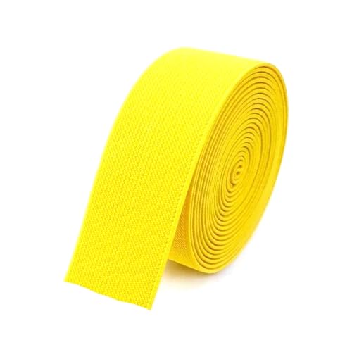 10–50 mm, DIY-Handarbeit, Nähzubehör, Gummiband für Hosen, Bund-Elastikband-Ersatzband,Gelb,25 mm, 5 Meter 10–50 mm, DIY-Handarbeit, Nähzubehör, Gummiband für Hosen, Bund-Elastikband-Ersatzband,Gelb,25 mm, 5 Meter von Taconey