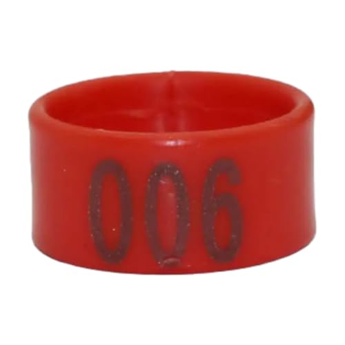 100 Stück 1,6/1,8/2,0 cm große Beinbänder aus Kunststoff mit offener Schnalle für Geflügel, geeignet zur Beinkennzeichnung von Hühnern, Enten und Gänsen.,Rot,1,8 cm 100 Stück 1,6/1,8/2,0 cm große Beinbänder aus Kunststoff mit offener Schnalle für Geflügel, geeignet zur Beinkennzeichnung von Hühnern, Enten und Gänsen.,Rot,1,8 cm von Taconey