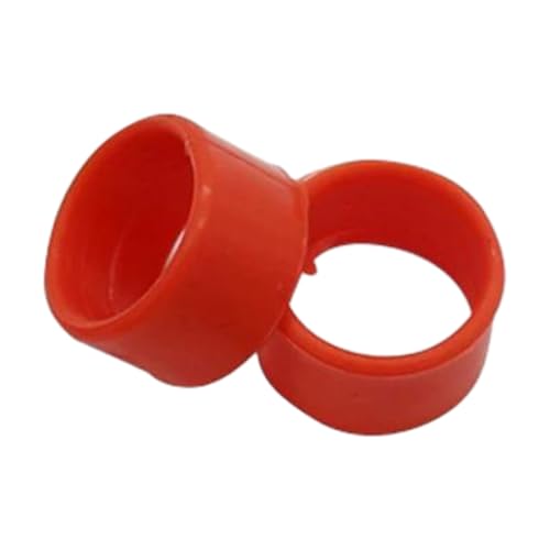 100 Stück 16/18/20 mm große, aufsteckbare Beinbänder aus Kunststoff für Geflügelbeine zur Fütterung von Hühnern und Enten, Identifizierung der Beinbänder.,Rot,Innendurchmesser 2,0 cm 100 Stück 16/18/20 mm große, aufsteckbare Beinbänder aus Kunststoff für Geflügelbeine zur Fütterung von Hühnern und Enten, Identifizierung der Beinbänder.,Rot,Innendurchmesser 2,0 cm von Taconey