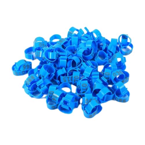 100 Stück 16 mm große, leere Kunststoff-Anhängerschnallen für Geflügelbeine zur Identifizierung von Hühner-, Enten- und Gänsebeinen, einfach zu verwenden.,Blau,Einheitsgrösse 100 Stück 16 mm große, leere Kunststoff-Anhängerschnallen für Geflügelbeine zur Identifizierung von Hühner-, Enten- und Gänsebeinen, einfach zu verwenden.,Blau,Einheitsgrösse von Taconey