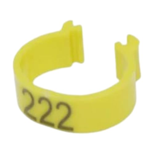 100 Stück 16 mm nummerierte Kunststoffschnalle für Geflügelvögel, Fußringe zur Hühneridentifizierung, einfach zu installieren,Gelb,Nr. 001-100 100 Stück 16 mm nummerierte Kunststoffschnalle für Geflügelvögel, Fußringe zur Hühneridentifizierung, einfach zu installieren,Gelb,Nr. 001-100 von Taconey