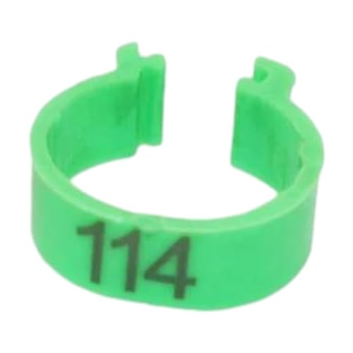 100 Stück 16 mm nummerierte Kunststoffschnalle für Geflügelvögel, Fußringe zur Hühneridentifizierung, einfach zu installieren,Grün,Nr. 001-100 100 Stück 16 mm nummerierte Kunststoffschnalle für Geflügelvögel, Fußringe zur Hühneridentifizierung, einfach zu installieren,Grün,Nr. 001-100 von Taconey