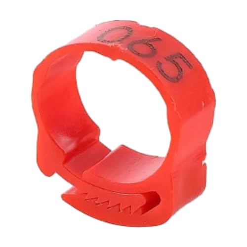 100 Stück 2,0–2,4 cm lange, verstellbare, flexible Geflügelbeinbänder aus Kunststoff zur Identifizierung von Hühnerbeinbändern, einfach zu verwenden.,Rot,Einheitsgrösse 100 Stück 2,0–2,4 cm lange, verstellbare, flexible Geflügelbeinbänder aus Kunststoff zur Identifizierung von Hühnerbeinbändern, einfach zu verwenden.,Rot,Einheitsgrösse von Taconey