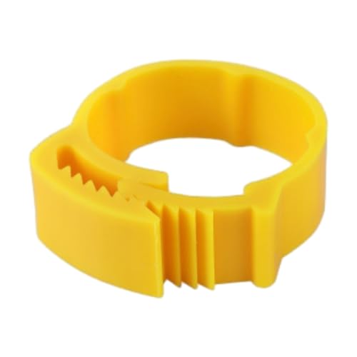 100 Stück 2,0 cm - 2,4 cm verstellbarer Fußring aus Kunststoff für Geflügelvögel zur Identifizierung von Beinbändern für Küken, Enten, Gänse, einfach zu installieren,Gelb,Einheitsgrösse 100 Stück 2,0 cm - 2,4 cm verstellbarer Fußring aus Kunststoff für Geflügelvögel zur Identifizierung von Beinbändern für Küken, Enten, Gänse, einfach zu installieren,Gelb,Einheitsgrösse von Taconey