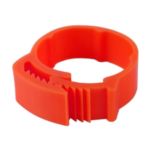 100 Stück 2,0 cm - 2,4 cm verstellbarer Fußring aus Kunststoff für Geflügelvögel zur Identifizierung von Beinbändern für Küken, Enten, Gänse, einfach zu installieren,Rot,Einheitsgrösse 100 Stück 2,0 cm - 2,4 cm verstellbarer Fußring aus Kunststoff für Geflügelvögel zur Identifizierung von Beinbändern für Küken, Enten, Gänse, einfach zu installieren,Rot,Einheitsgrösse von Taconey
