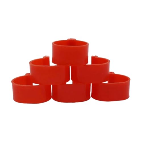 100 Stück 2,0 cm Kunststoff-Clip Geflügel Vogel Fußring für Ente Gans Henne Bein Band Identifizierung, einfach zu verwenden,Rot,100 Stück 100 Stück 2,0 cm Kunststoff-Clip Geflügel Vogel Fußring für Ente Gans Henne Bein Band Identifizierung, einfach zu verwenden,Rot,100 Stück von Taconey