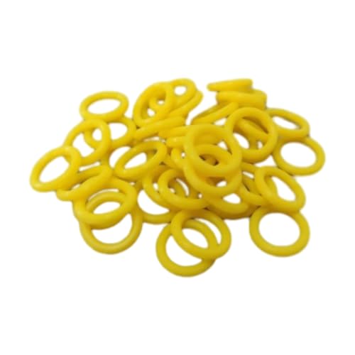 100 Stück 8 mm elastische Gummi-Beinbänder für das Training zur Identifizierung von Brieftauben, Vogelbedarf,Gelb,Einheitsgrösse 100 Stück 8 mm elastische Gummi-Beinbänder für das Training zur Identifizierung von Brieftauben, Vogelbedarf,Gelb,Einheitsgrösse von Taconey