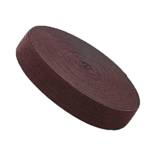 20 1/4" (20/30/40 mm) flache elastische Bänder zum Nähen von Hosenbunden und Unterwäscheersatz, für Heimwerkerarbeiten und als Nähzubehör.,Kaffee,20 mm, 5 Yards von Taconey