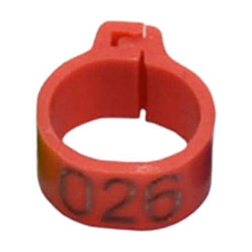 200 Stück 10 mm Kunststoffclip Vogelfußringe für Tauben, Geflügel, Papageien, Beinbänder, Identifikationszubehör, einfach zu installieren,Rot,Einheitsgrösse 200 Stück 10 mm Kunststoffclip Vogelfußringe für Tauben, Geflügel, Papageien, Beinbänder, Identifikationszubehör, einfach zu installieren,Rot,Einheitsgrösse von Taconey