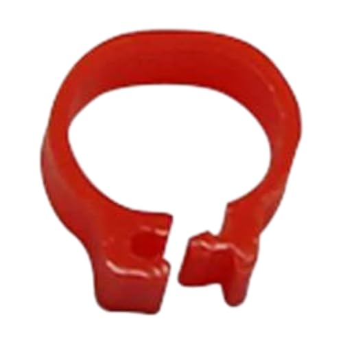 200 Stück 10 mm große Clip-On-Vogelbeinhalsbänder aus Kunststoff zur Identifizierung, zum Training und zur Fütterung von Papageien und Brieftauben,Rot,200 Stück 200 Stück 10 mm große Clip-On-Vogelbeinhalsbänder aus Kunststoff zur Identifizierung, zum Training und zur Fütterung von Papageien und Brieftauben,Rot,200 Stück von Taconey