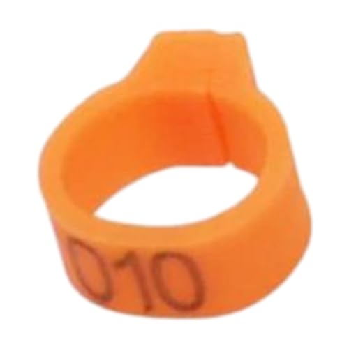 200 Stück 8 mm Kunststoffclip Vogelfußringe für Tauben, Geflügel, Papageien, Beinbänder, Identifikationszubehör, einfach zu verwenden,Orange,Einheitsgrösse 200 Stück 8 mm Kunststoffclip Vogelfußringe für Tauben, Geflügel, Papageien, Beinbänder, Identifikationszubehör, einfach zu verwenden,Orange,Einheitsgrösse von Taconey