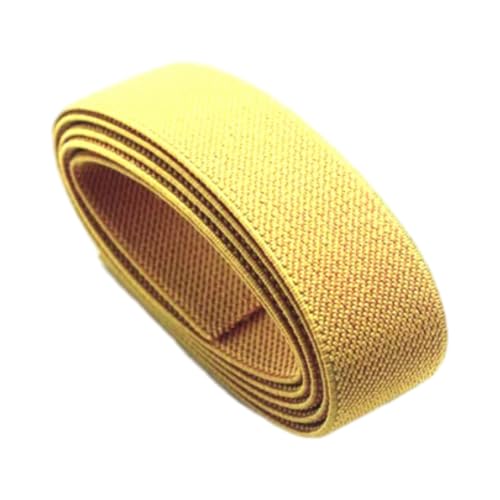 3 cm dicke schwarze und weiße Gummibänder für langlebigen Hosenbundersatz, Heimwerkerarbeiten und Nähzubehör.,Gelb,30 mm, 5 Meter von Taconey