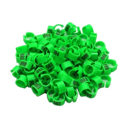 50 Stück 12 mm/14 mm nummerierte Kunststoffclips für Geflügel, Vogelfußringe zur Identifizierung von Taubenbeinbändern,Grün,Innendurchmesser: 12 mm 50 Stück 12 mm/14 mm nummerierte Kunststoffclips für Geflügel, Vogelfußringe zur Identifizierung von Taubenbeinbändern,Grün,Innendurchmesser: 12 mm von Taconey