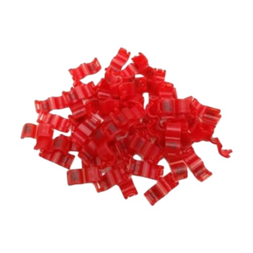 50 Stück 2,7/3/4/4,5/5 mm Kunststoff-Beinbänder mit Clip zur Identifizierung von Tauben- und Papageienbeinbändern,Rot,3 mm 50 Stück 2,7/3/4/4,5/5 mm Kunststoff-Beinbänder mit Clip zur Identifizierung von Tauben- und Papageienbeinbändern,Rot,3 mm von Taconey