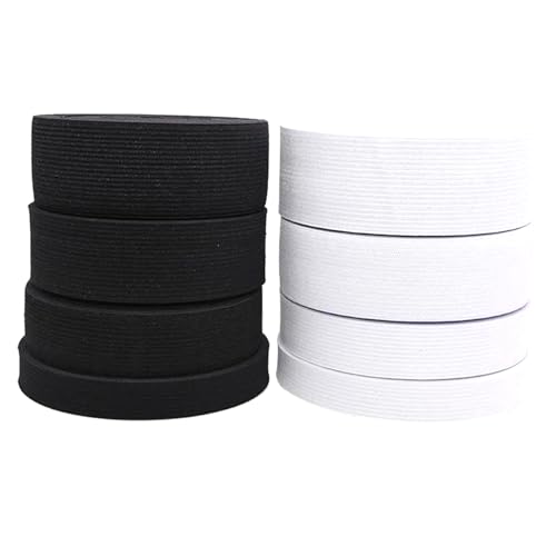 Flaches Gummiband, geeignet zum Nähen von handgefertigten DIY-Kleidungsersatzbändern, tragbar und langlebig,Schwarz,30 mm, 5 Meter Flaches Gummiband, geeignet zum Nähen von handgefertigten DIY-Kleidungsersatzbändern, tragbar und langlebig,Schwarz,30 mm, 5 Meter von Taconey